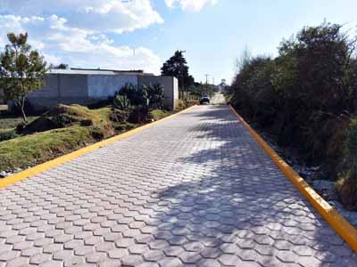  Se entrega primera pavimentacin en San Antonio Oyameles